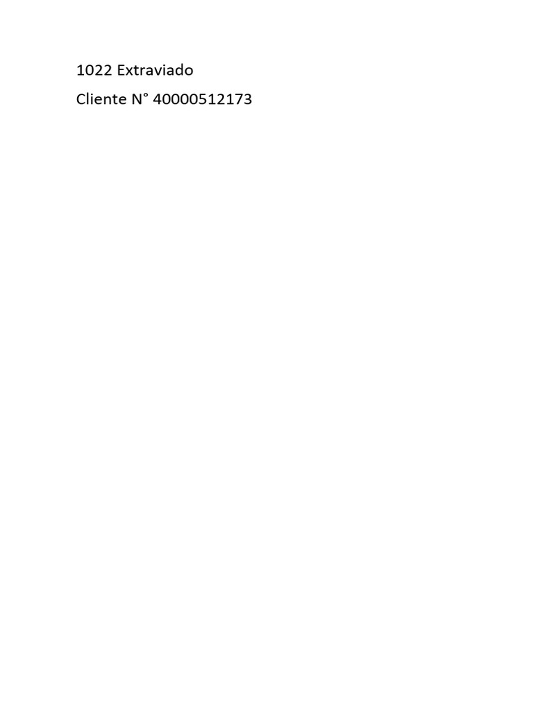 1022 Extraviado Cobo | PDF