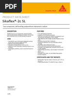 Sikaflex®-1c SL Data Sheet | PDF | Concrete | Paint