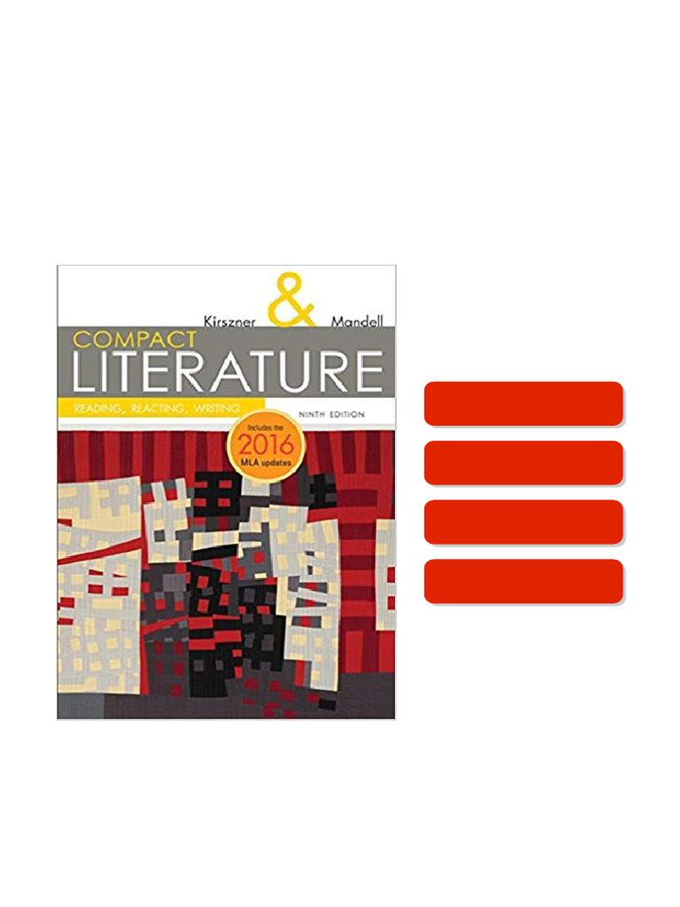 COMPACT Literature: Reading, Reacting, Writing, 2016 MLA Update 9th Edition full chapters | PDF