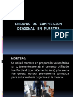 Ensayos de Compresion Diagonal en Muretes