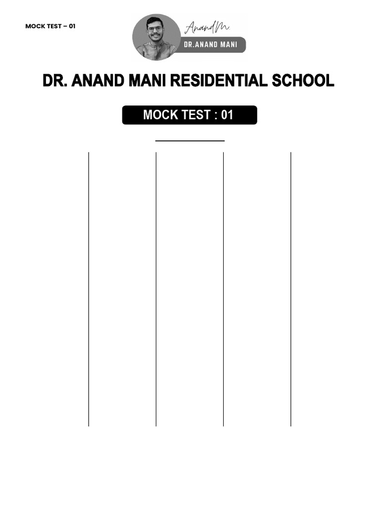 Answer Key Mock Test-1 | PDF