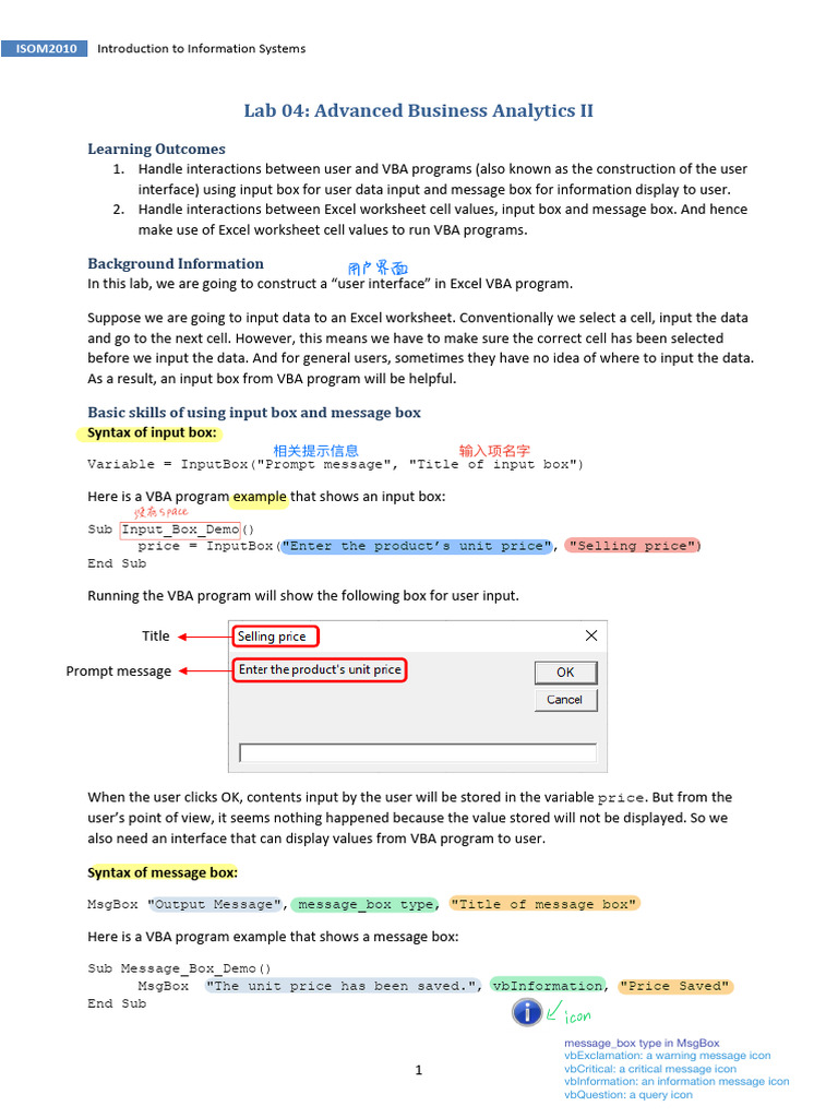 Lab04 AdvBusAnalytics02 Manual | PDF