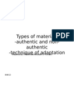 Types of Materials