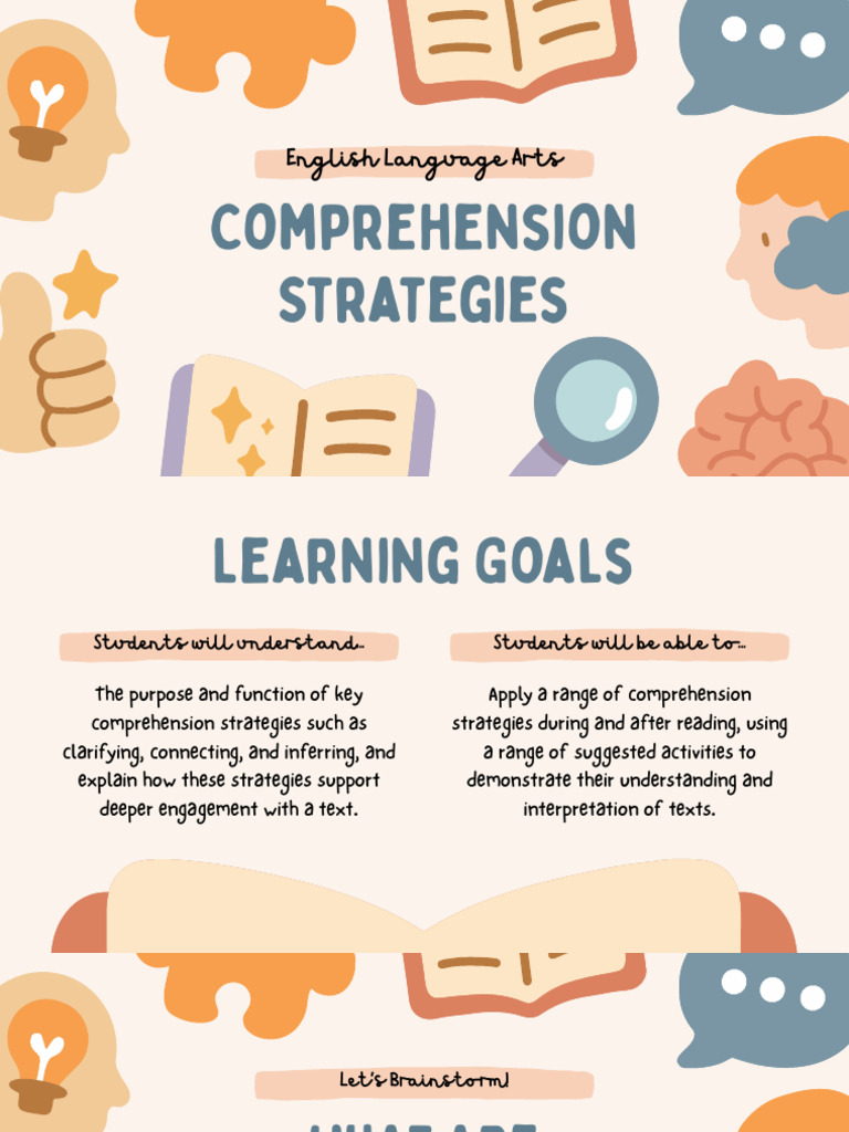 Reading Comprehension Strategies | PDF