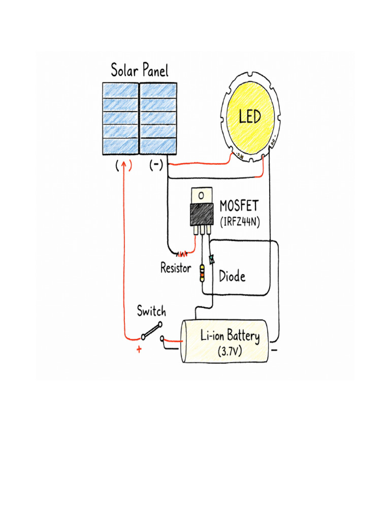 Solar Lamp Diagram | PDF