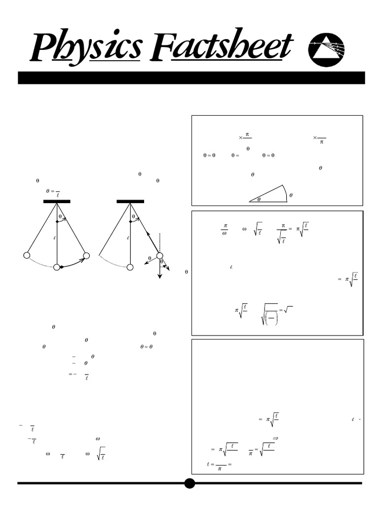 The Simple Pendulum | PDF