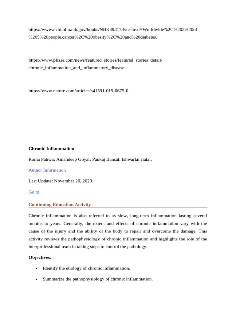 Inflammation | PDF