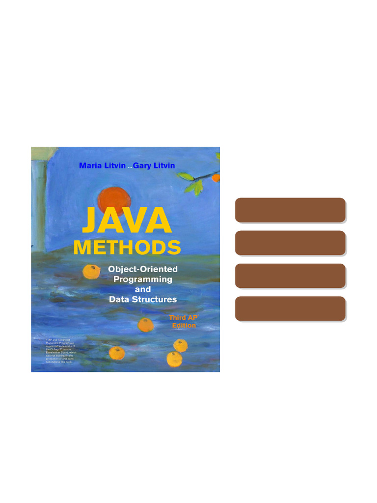 Java Methods Object Oriented Programming and Data Structures Third AP ...
