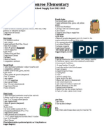 Monroe School Supply List Eng 2012-2013