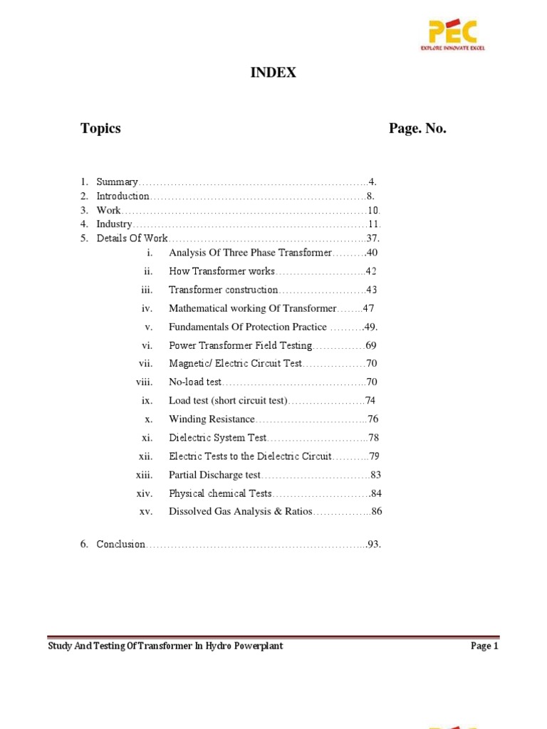 Hydro Power Plant Report PDF Transformer Hydroelectricity