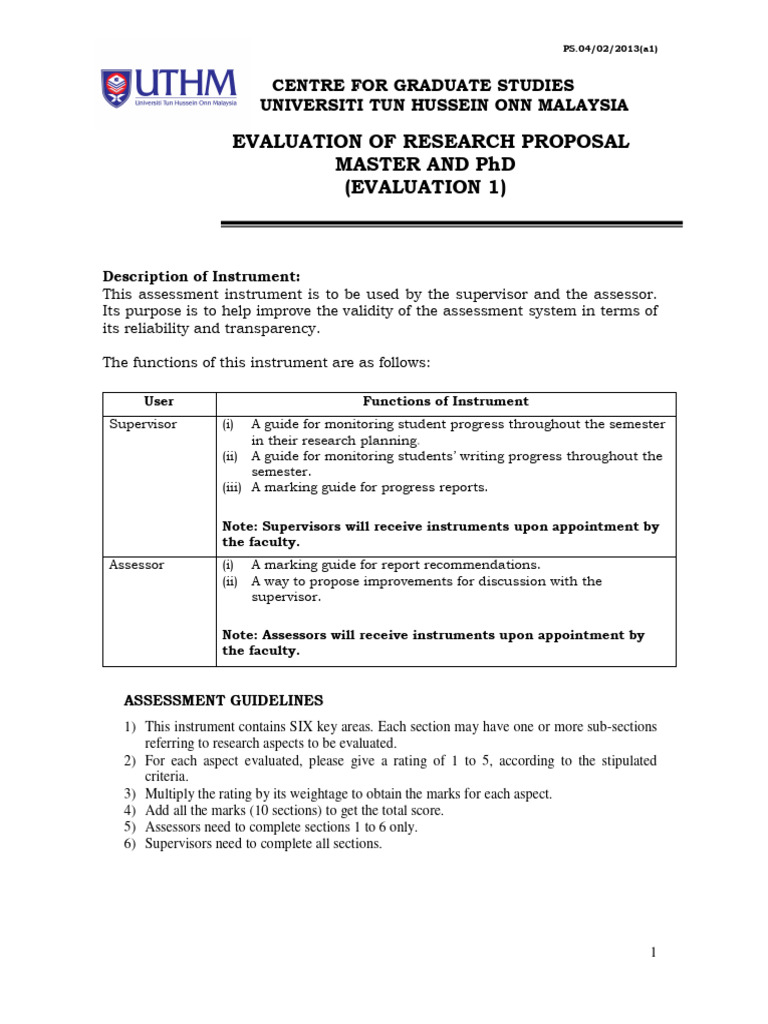 Proposal Evaluation_evaluation1 | PDF