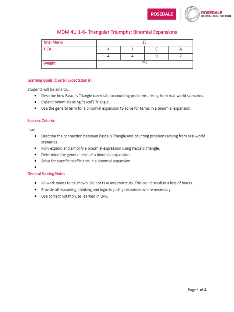 1-6 Triangular Triumphs | PDF