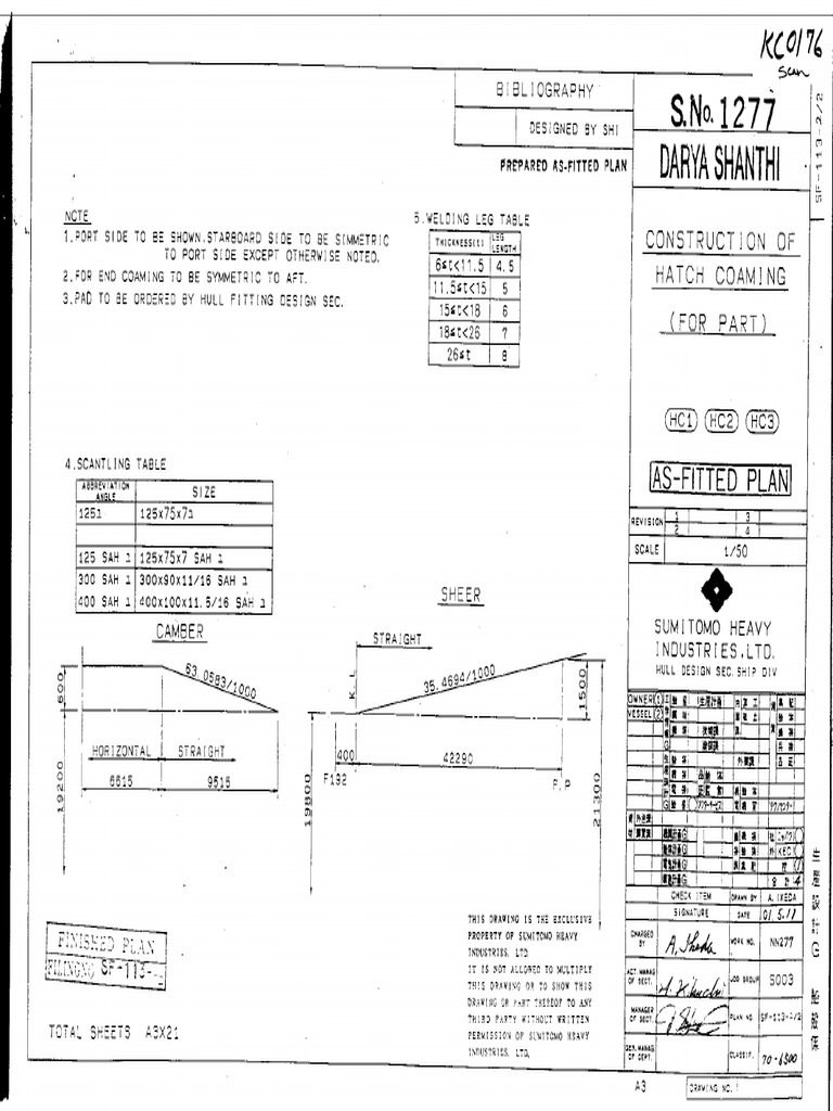 SF-113-CONSTRUCTION OF HATCH COAMING | PDF
