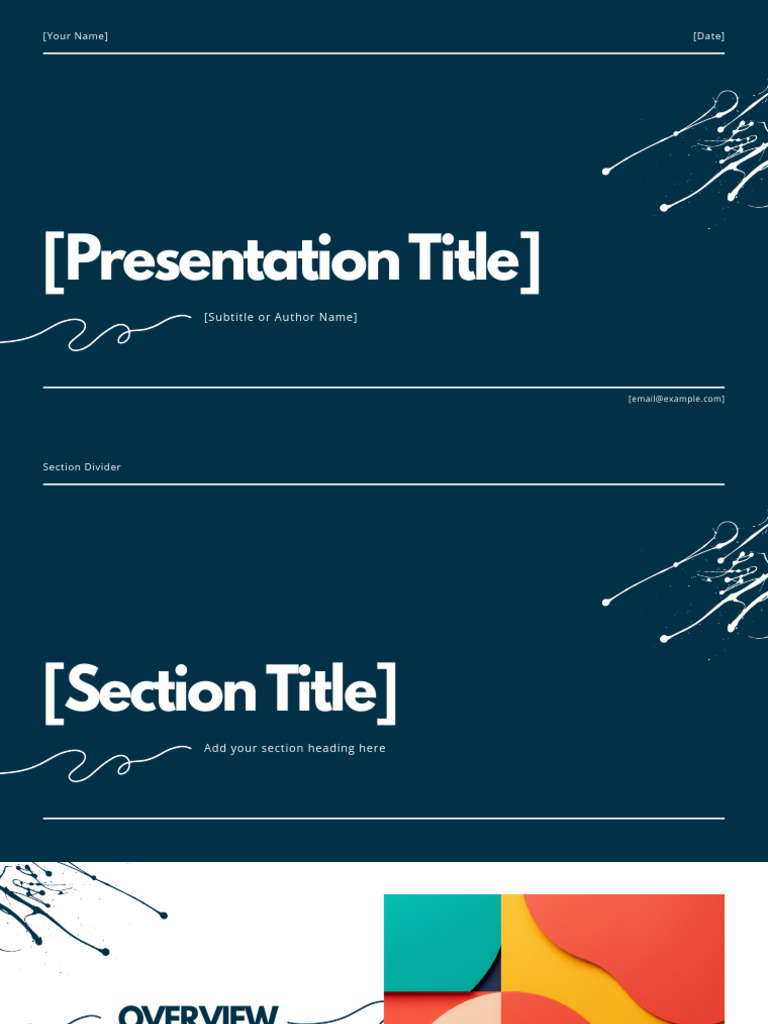 Blank Presentation Template with Sections (1) | PDF | Narrative | Concept