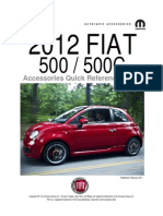2012 FIAT 500 and 500C Accessories Quick Reference Guide[1]