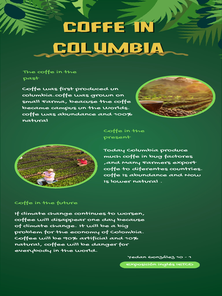 Yedan González Infografía Del Café en Ingles | PDF
