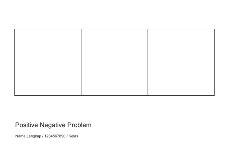 Template Positive Negative Problem | PDF