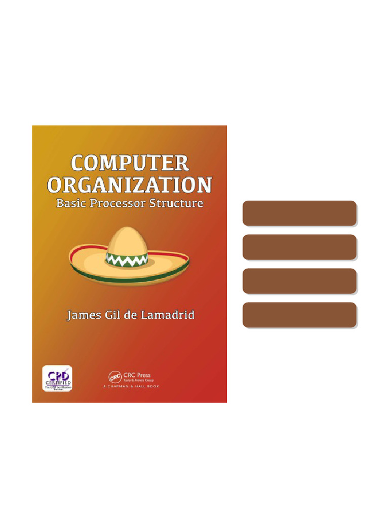 Computer Organization Basic Processor Structure Gil De Lamadrid full ...