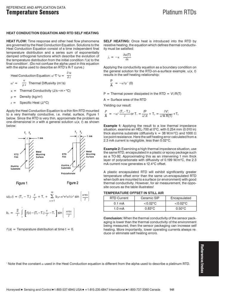 RTD Self-Heating Analysis | PDF | Thermal Conduction | Thermal Conductivity