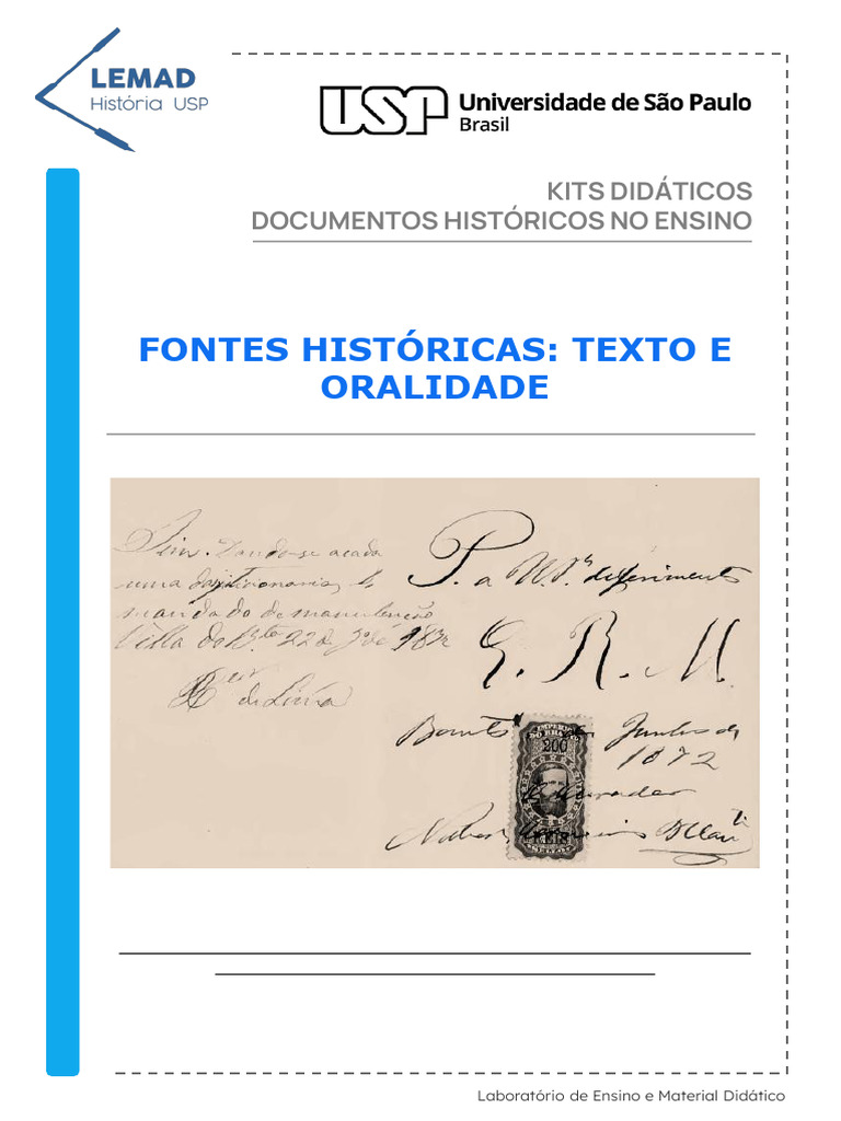 Fontes históricas texto e oralidade | PDF | História oral