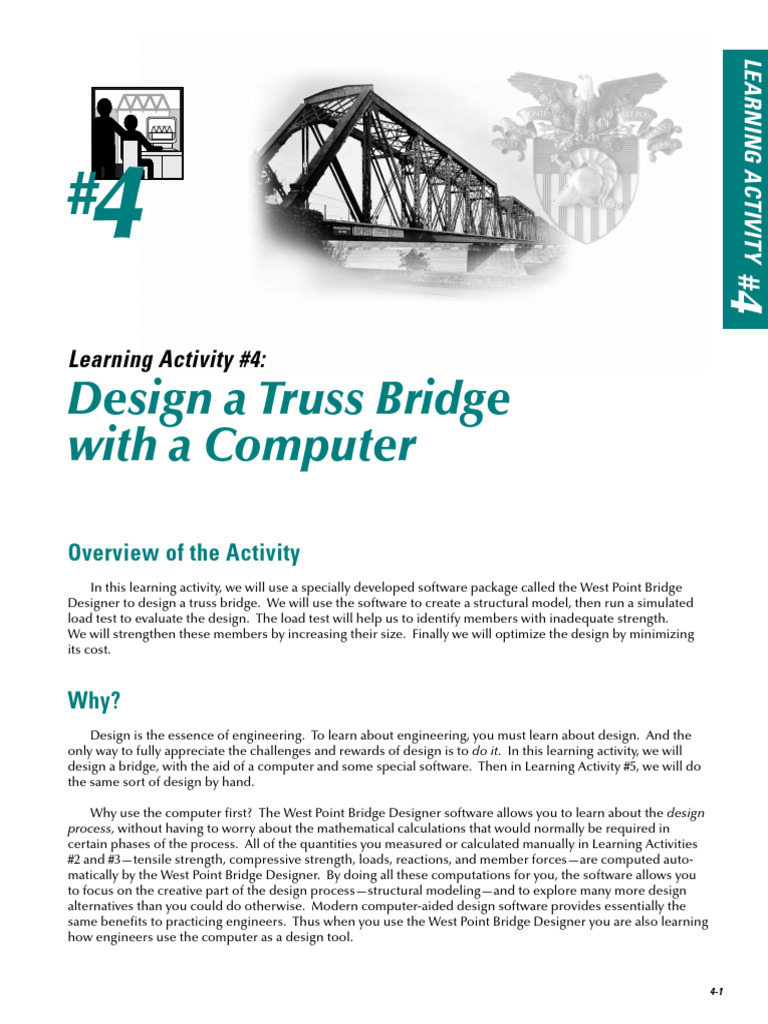 Truss bridge design with a computer | PDF | Bridge | Computer Aided Design