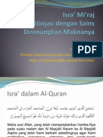 Isra' Mi'raj Ditinjau Dengan Sains Direnungkan Maknanya