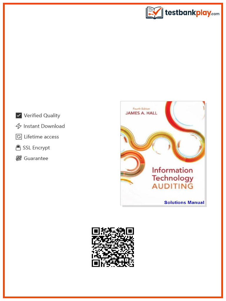 Information Technology Auditing 4th Edition Hall Solutions Manual ...