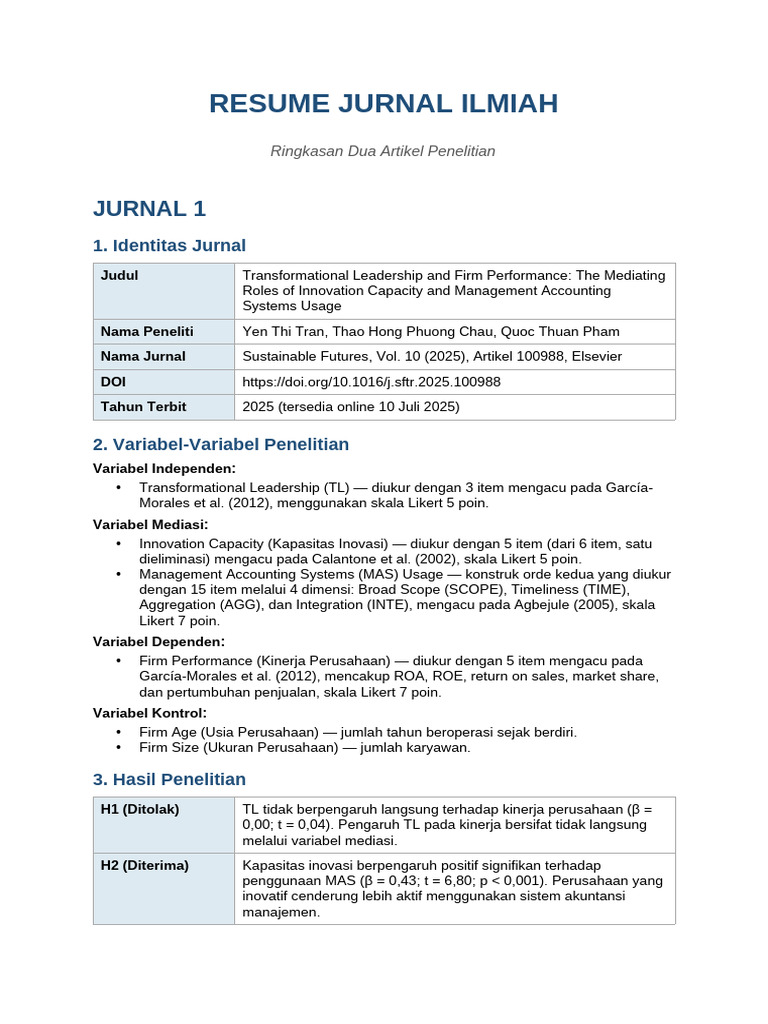 Resume Jurnal | PDF