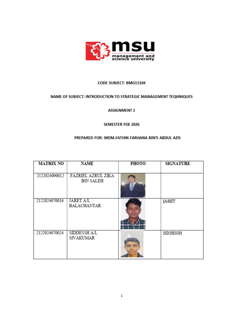 Report Strategic management | PDF