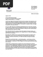 Download Special Message From SLU President Father Lawrence Biondi Regarding Dean Annette Clark 8-8-12 by nextSTLcom SN102387551 doc pdf
