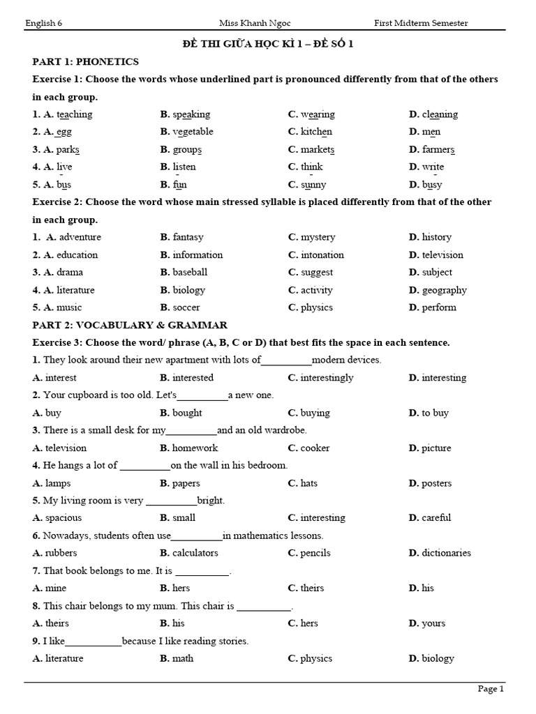 Lop 6 - de 1,2 | PDF | Linguistics