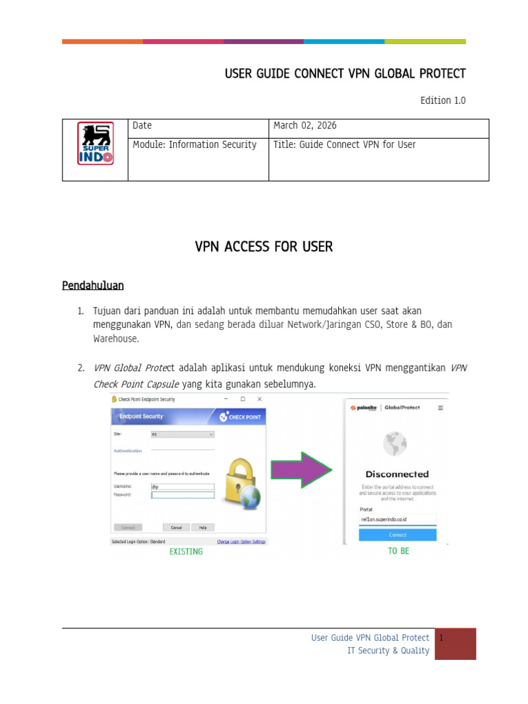 Panduan Akses New VPN Software (FINAL) | PDF