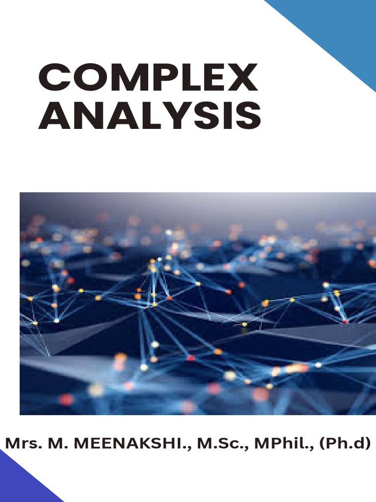 MCQ on Complex Analysis | PDF | Mathematical Analysis | Series ...