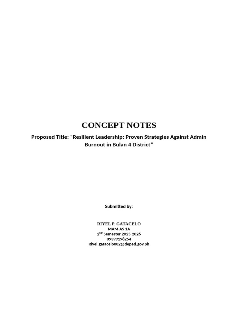 Concept Notes | PDF