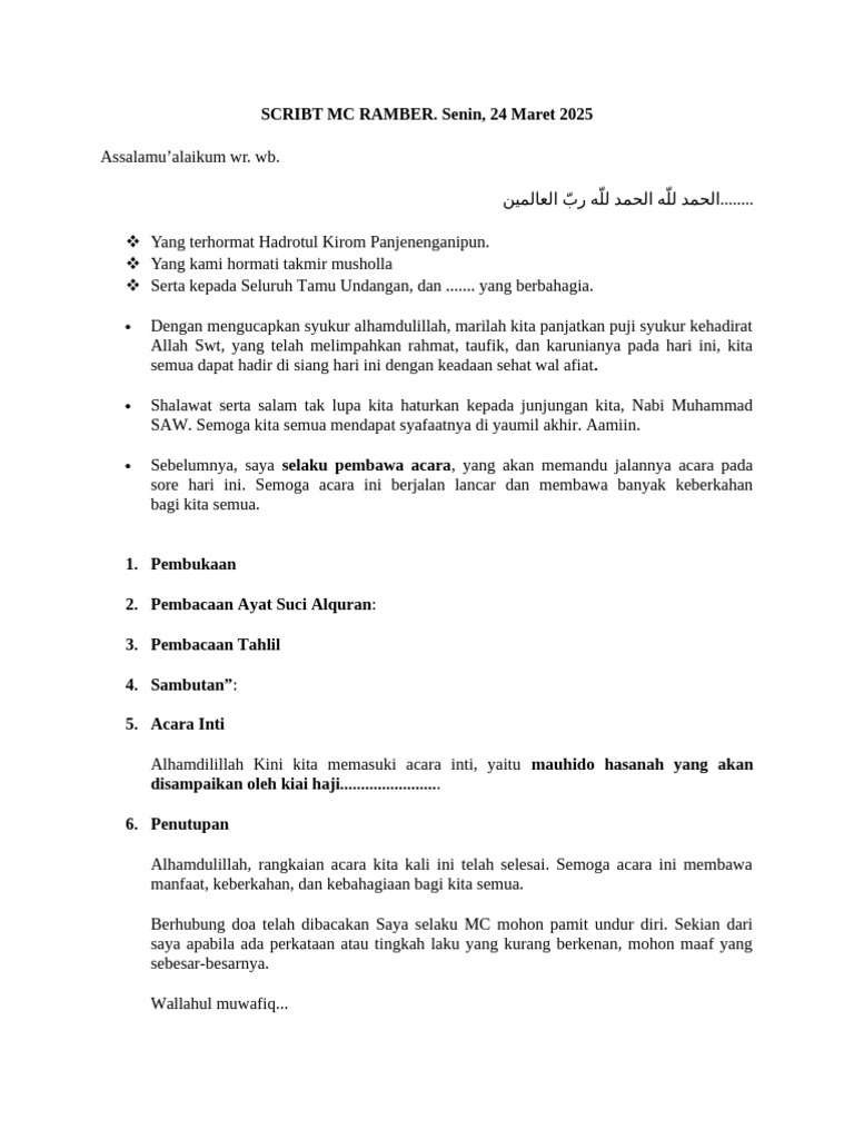 Teks MC | PDF