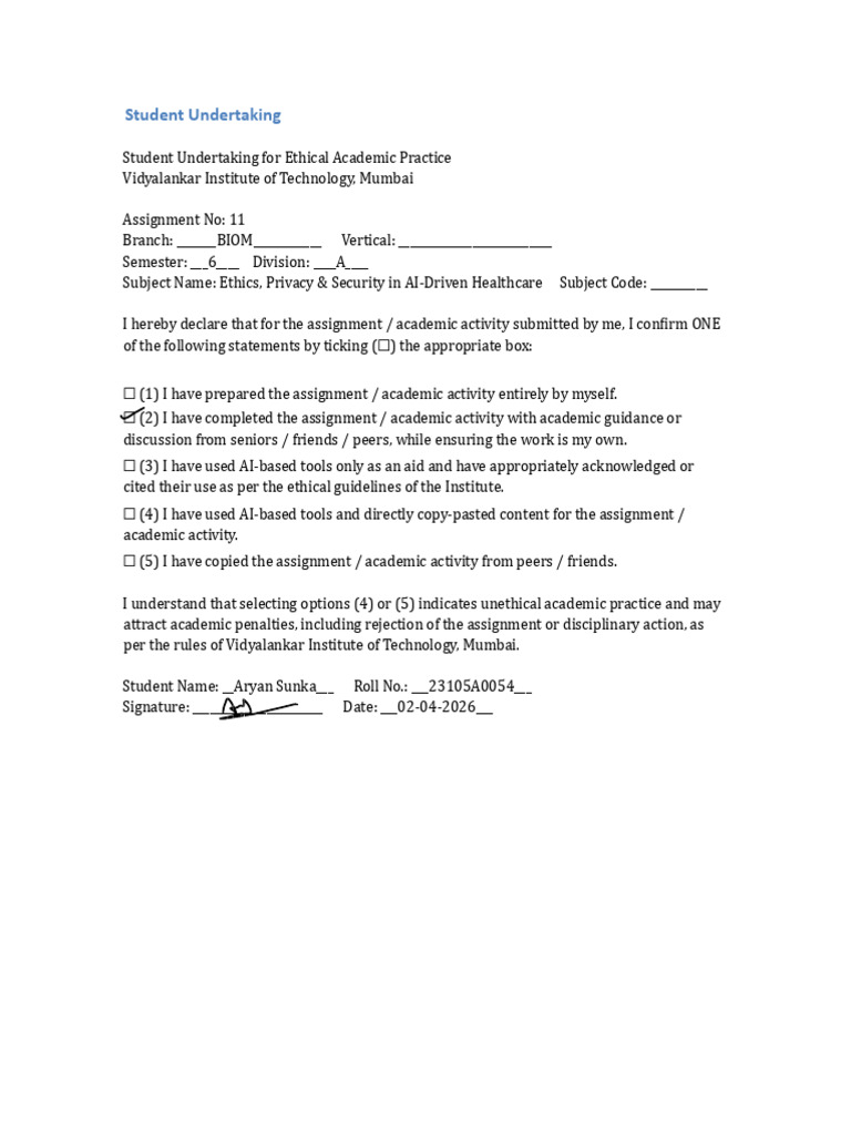 Undertaking | PDF