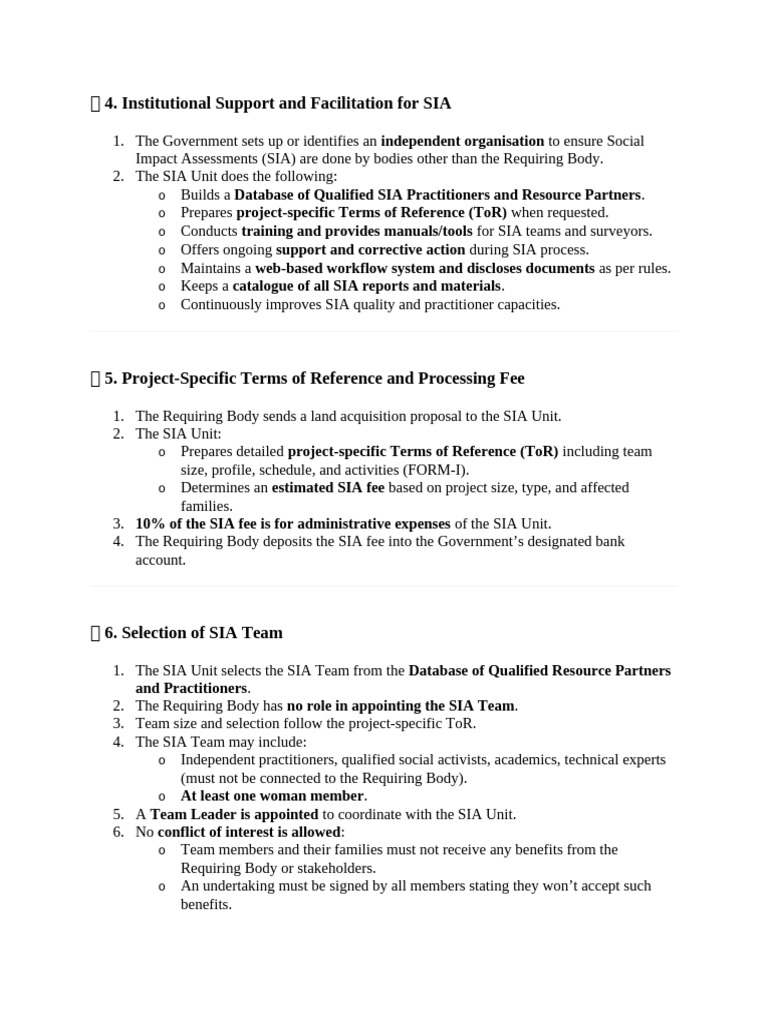 SIA Rules | PDF