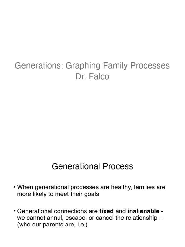 FP Chapter 4 Generations Graphing Family Processes | PDF