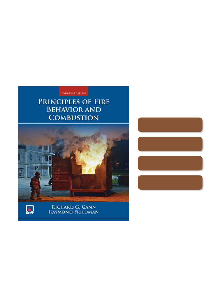 Principles of Fire Behavior and Combustion 4th Edition Richard G Gann ...