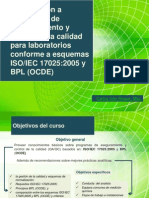 Introducción a  ISO IEC 17025 y referencia a BPL (OCDE)