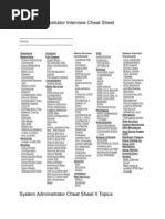 Download System Administrator Interview Cheat Sheet by taintd_luv2k43947 SN102395161 doc pdf