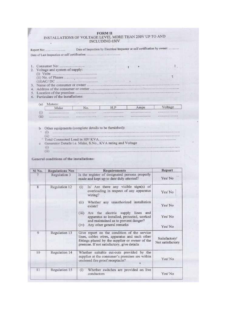 Npdcl Form II | PDF