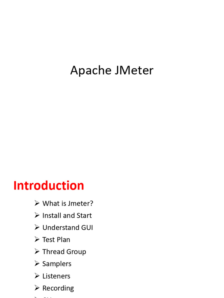 Apache JMeter Lecture Slides | PDF | Command Line Interface | Graphical ...
