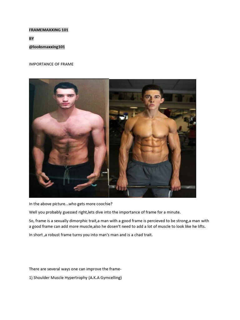 2886596_Framemaxxing101 | PDF | Strength Training | Physical Fitness