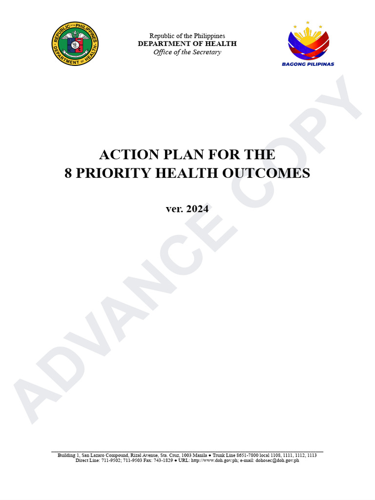 [Reference] National Action Plan for the 8 Priority Health Outcomes ...