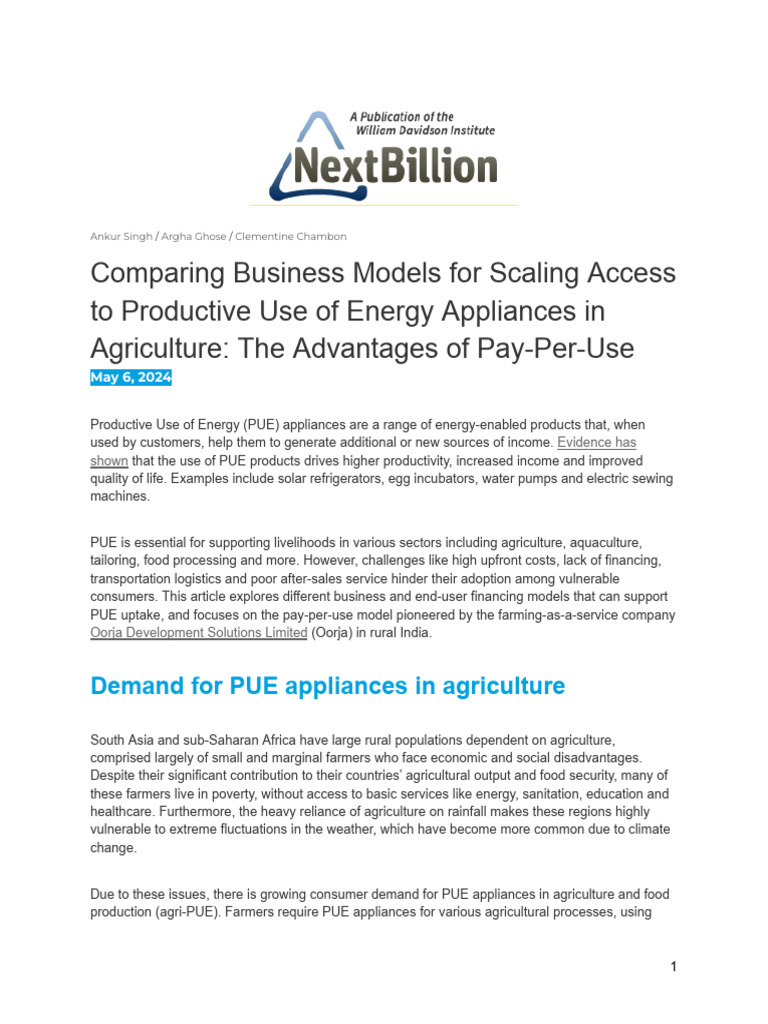 Week3-NB Comparing Business Models for Scaling Access to Productive Use ...