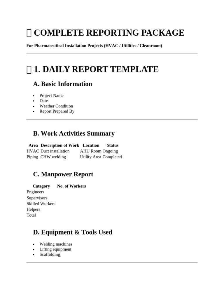 ? COMPLETE REPORTING PACKAGE | PDF