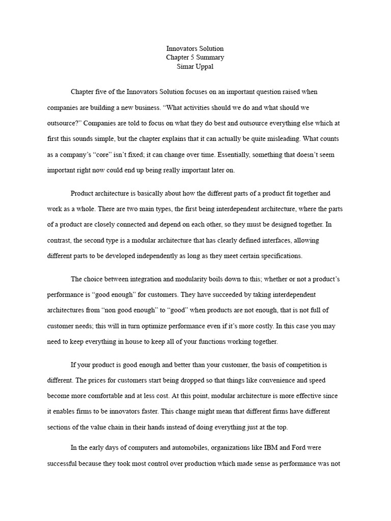 Chapter 5 Summary Simar Uppal | PDF | Intel | Central Processing Unit