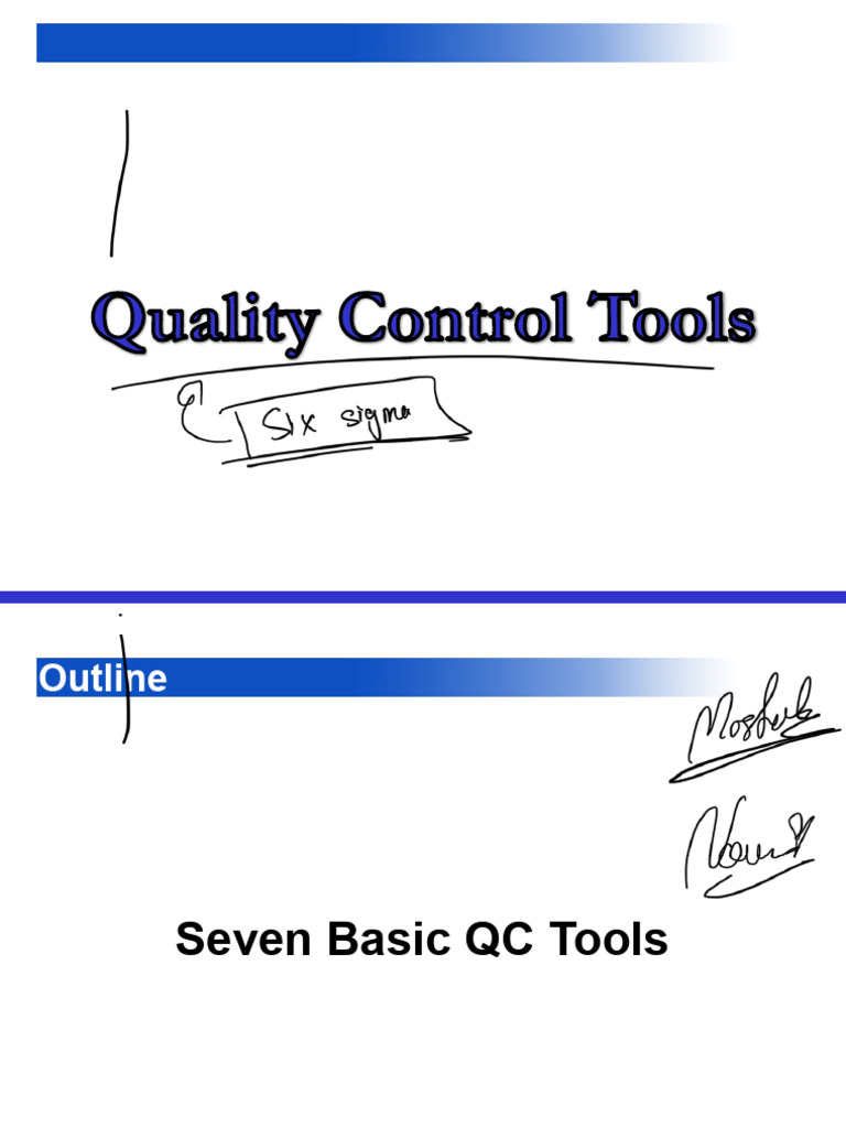 2- Quality Control Tools - Quiz | PDF | Scatter Plot | Histogram