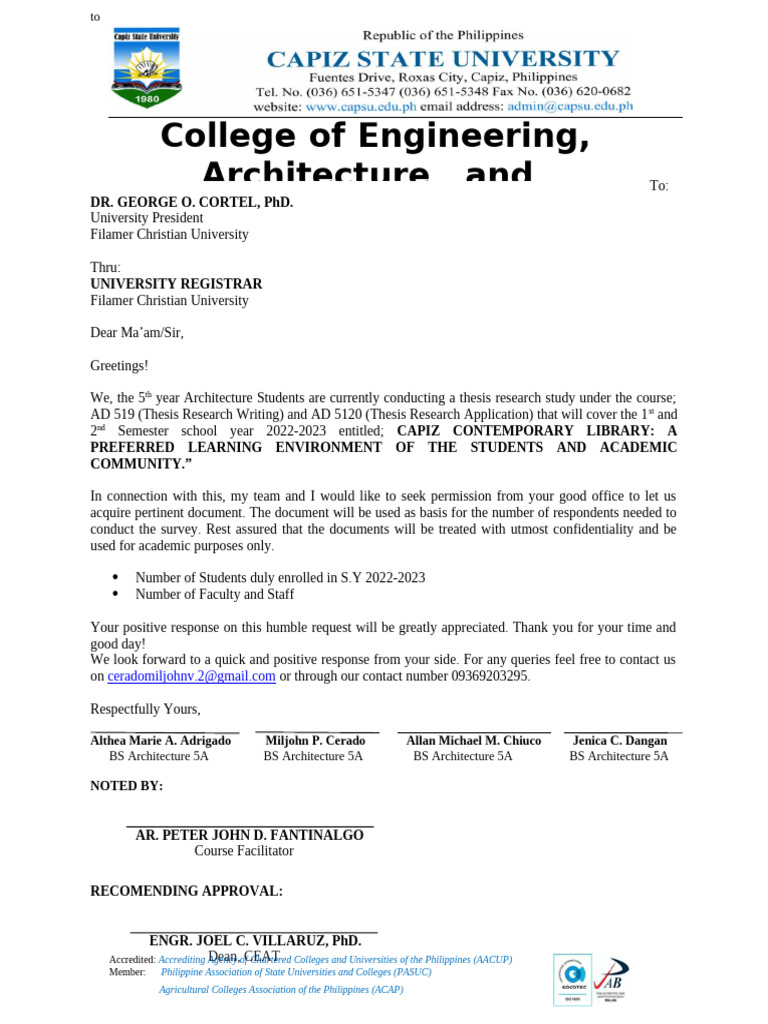 Letter To Institutions Update | PDF | Thesis | Academia
